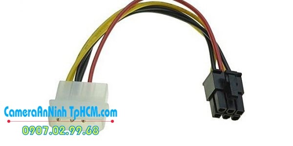 Dây nguồn phụ cho VGA 6 pin giá 20k